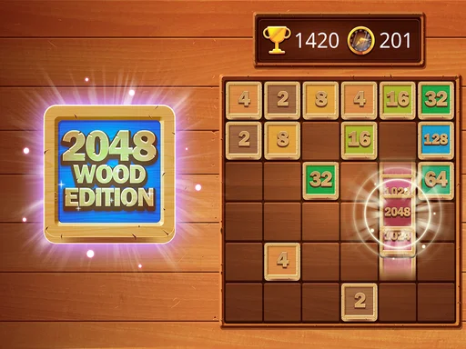 2048 Ahşap Hazine: Sayıları Birleştir, Zafere Ulaş!