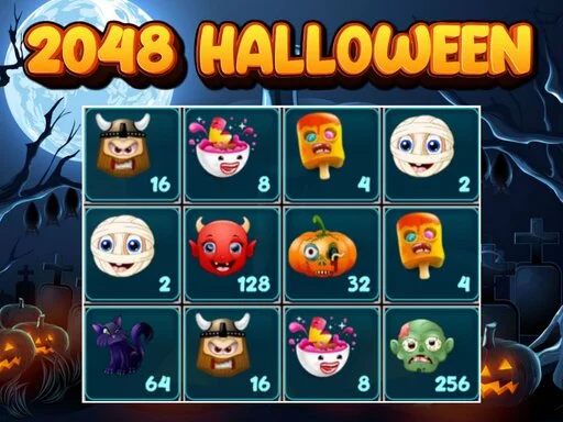 2048 Cadılar Bayramı: Kabakları Birleştir, Rekoru Patlat! 🎃