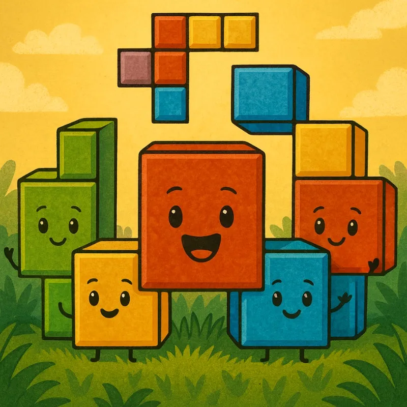 Bahçe Tetrisi: Blokları Yerleştir, Çiçekleri Coştur! 🌻