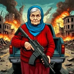 Büyükanne Makineli Tüfekle Kıyamet: Tozunu Attır!