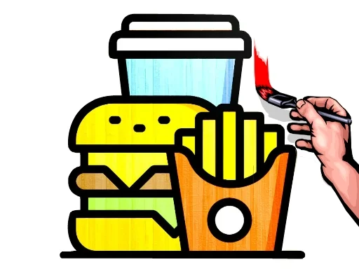 Fast Food Boyama Şöleni: Rengarenk Lezzetler!