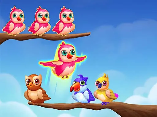 Kuşları Sırala: Renk Eşleştirme Çılgınlığı!