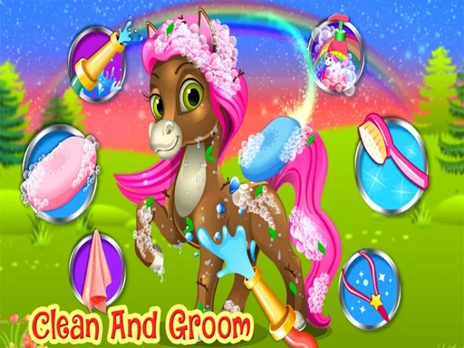 🦄 Pony Kuaförü: Tek Boynuzlu At Macerası!