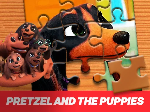 Pretzel ve Yavruları Yapbozu: Sevimli Mi Sevimli!