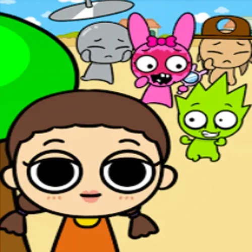 Sprunki ve Squid Game Fark Bulmaca: İki Efsane Tek Oyunda!