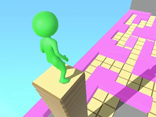 Stacky Dash: Blokları Topla, Zafere Koş! 🏆