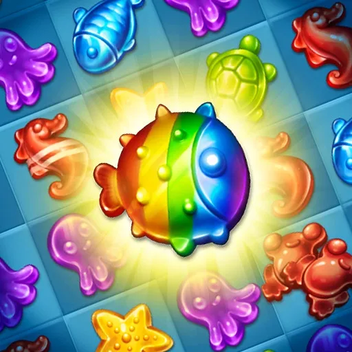 Sualtı Macerası: 3'lü Eşleştirme Denizaltı Dünyası!